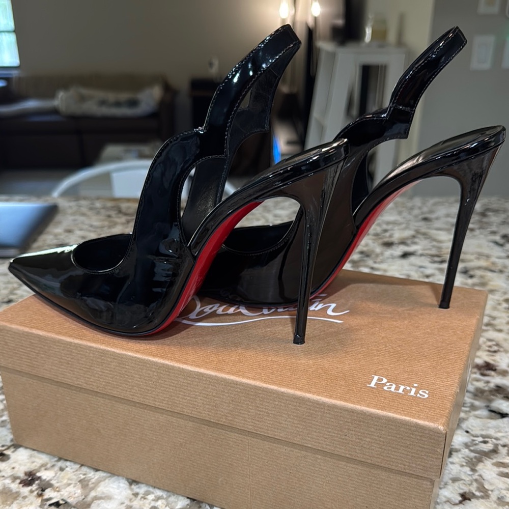 Christian Louboutin Black Patent Leather Heels